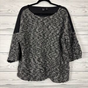 The Fisher Project Eileen Fisher Boucle Boxy Wool/Mohair Sweater Size XL